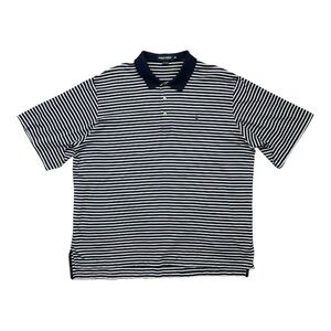Polo Golf Polo, Blue and White Stripes, Size XX Large